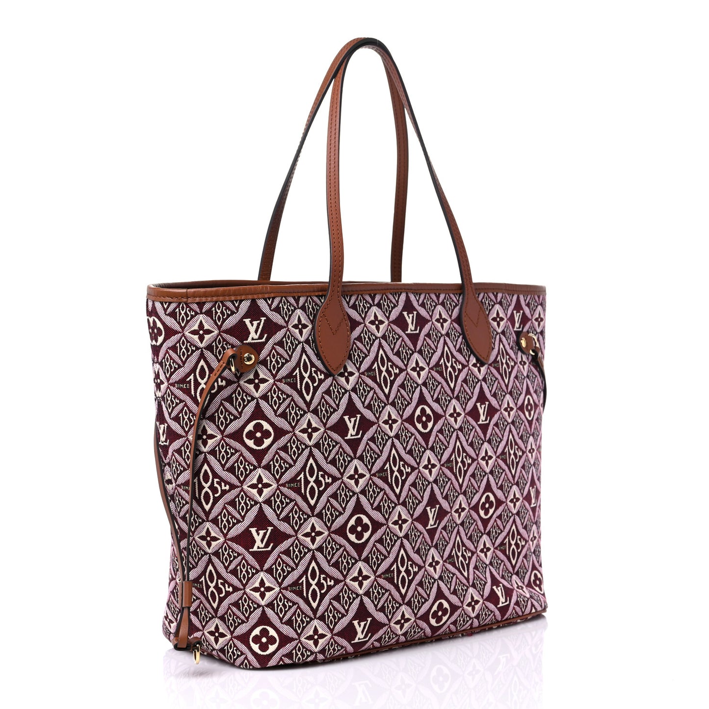 Jacquard Since 1854 Neverfull MM Bordeaux