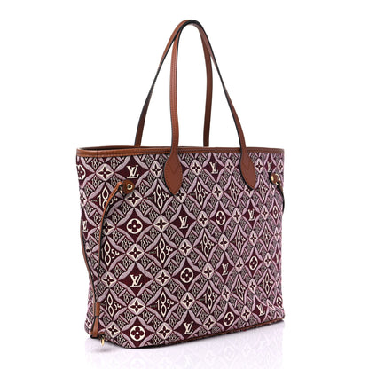 Louis Vuitton Jacquard Since 1854 Neverfull MM Bordeaux 3 of 15