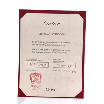 Cartier 18K White Gold 3 Diamond 5.5mm LOVE Ring 57 8 4 of 4