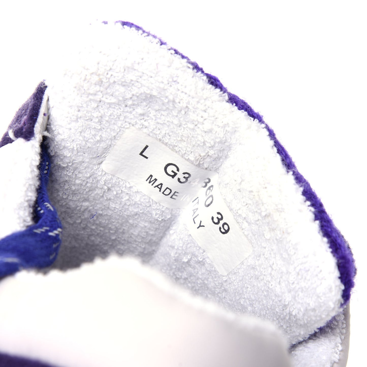 Suede Tweed Felt CC Sneakers 39 Purple