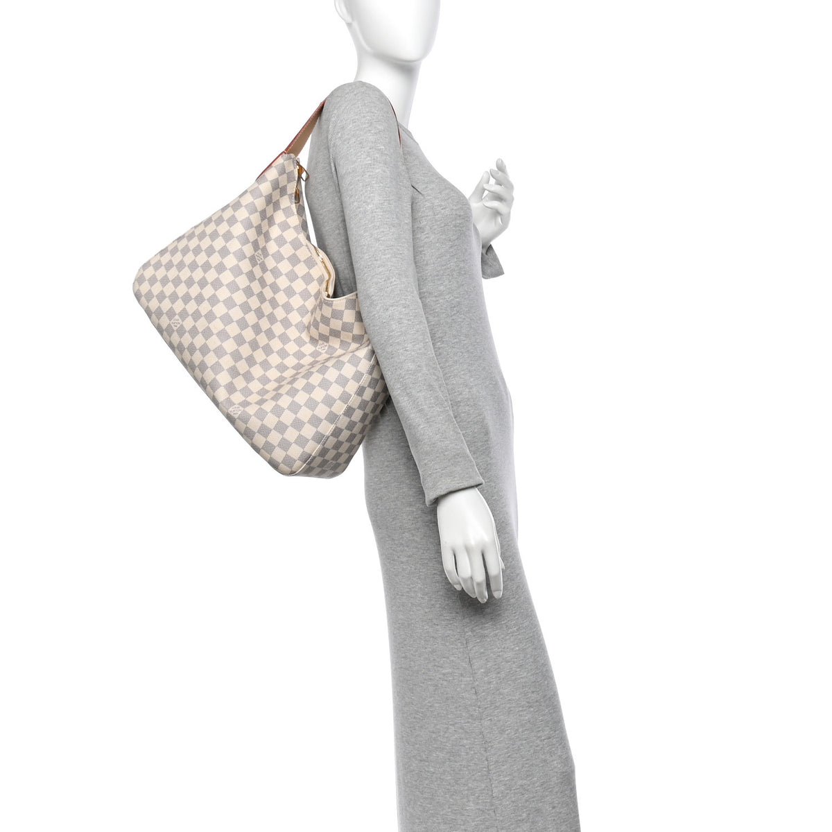 Louis Vuitton Damier Azur Slouchy MM 2 of 9