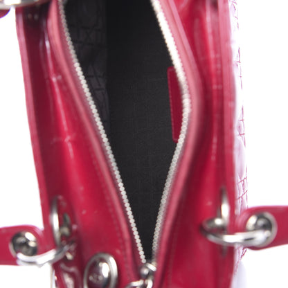Christian Dior Patent Cannage Medium Lady Dior Red 5 of 13