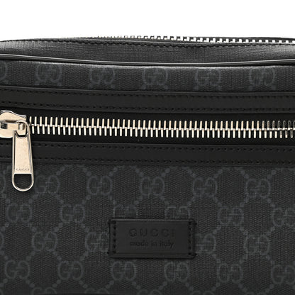 Gucci Soft GG Supreme Monogram Web Belt Bag Black Grey 8 of 9