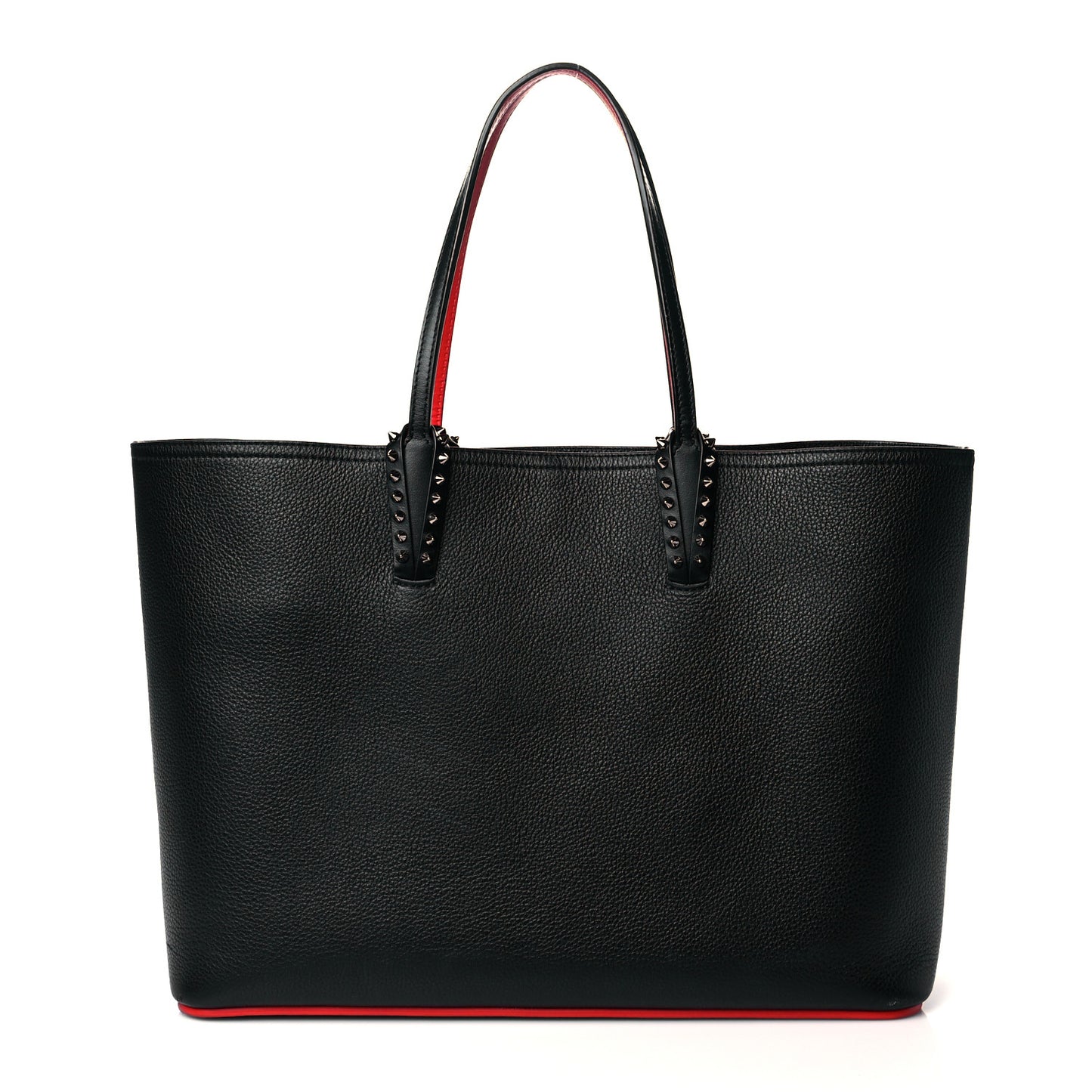 Calfskin Spikes East West Cabata Tote Black