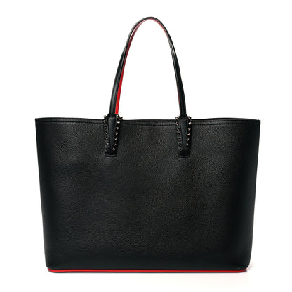 Christian Louboutin Calfskin Spikes East West Cabata Tote Black 3 of 10