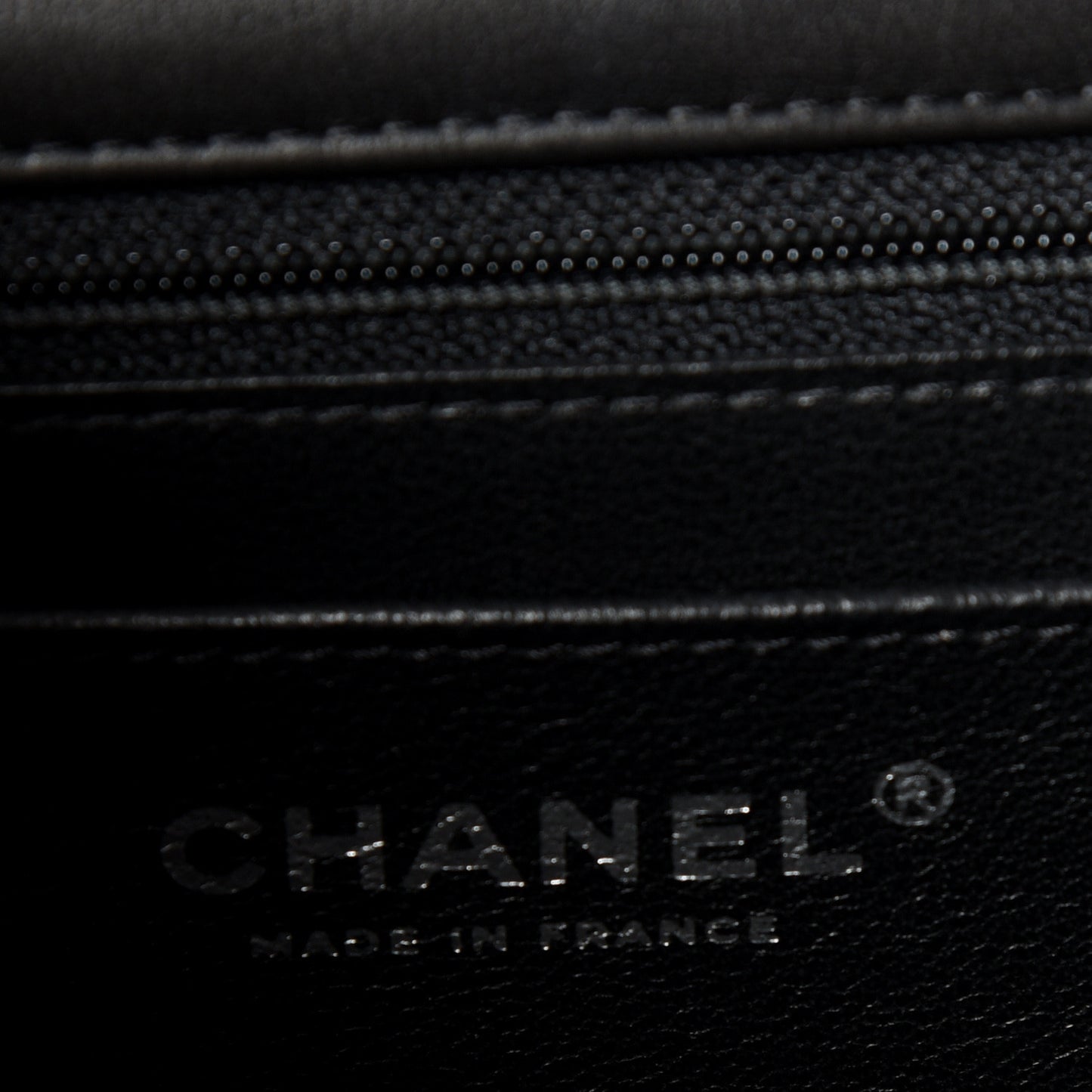 Lambskin Quilted Mini Rectangular Flap Black