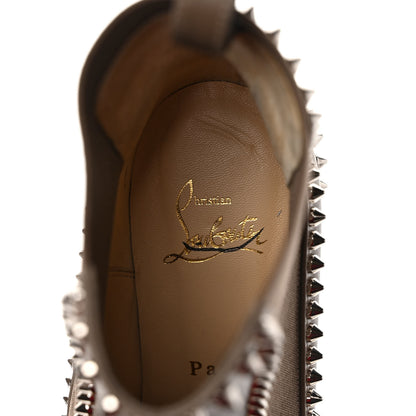 Christian Louboutin Calfskin Spikes Chelsea Outline Boots 37.5 Silex Grey 7 of 7