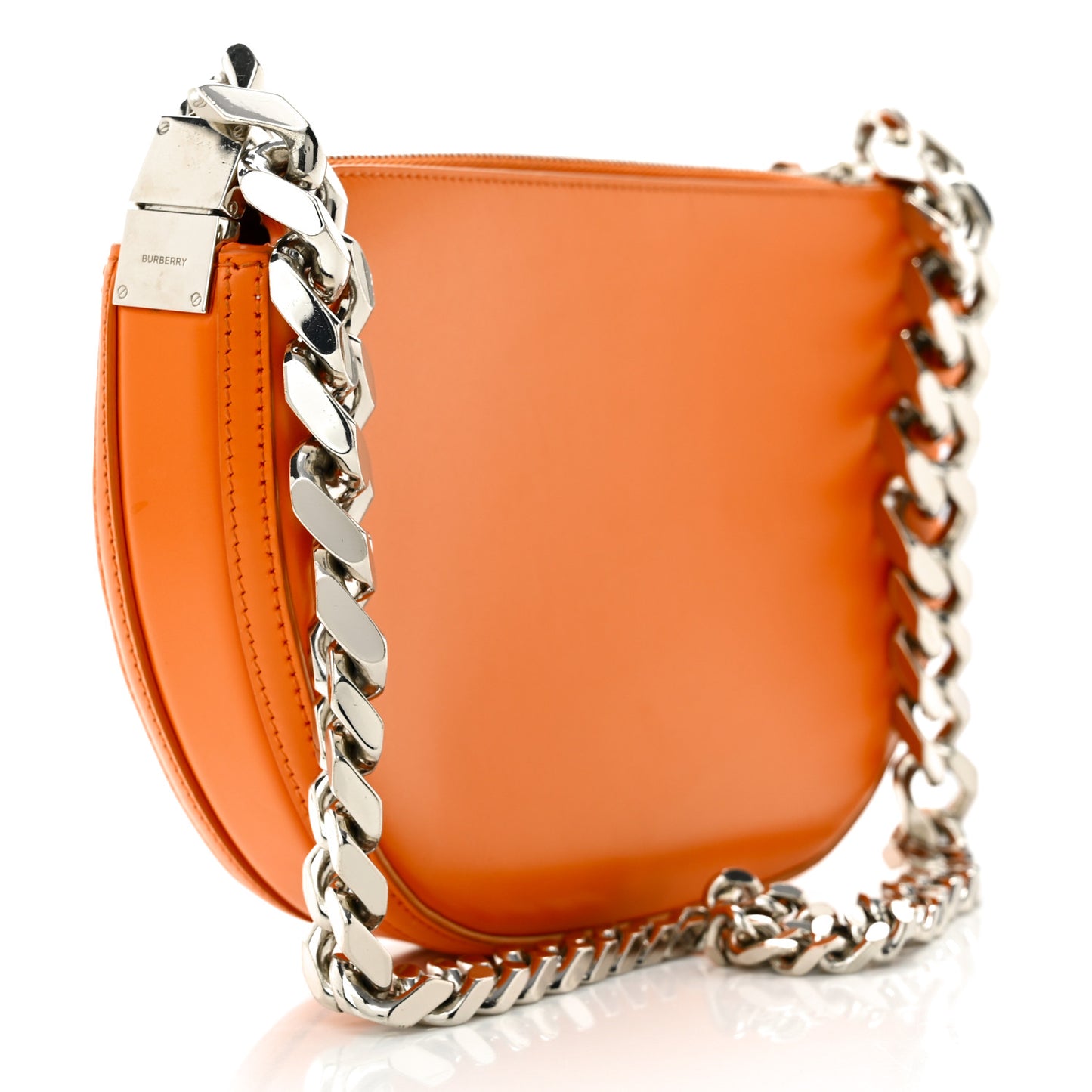 Calfskin Small Olympia Chain Shoulder Bag Orange