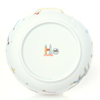 Hermes Porcelain Epopee Cereal Bowl 5 of 9