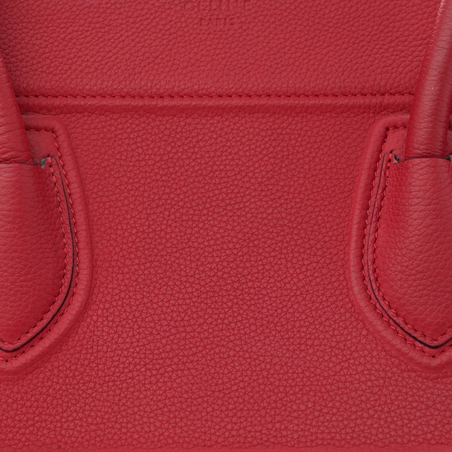 Grained Baby Calfskin Medium Phantom Luggage Carmin