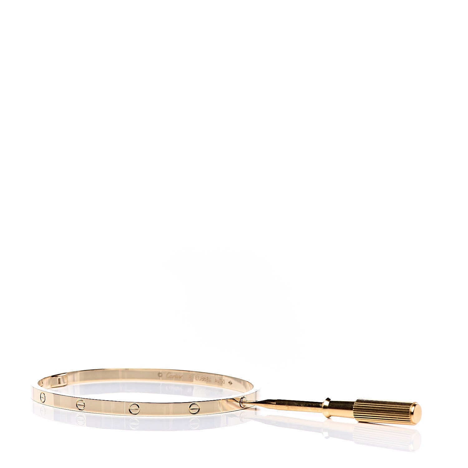 Cartier 18K Yellow Gold Small LOVE Bracelet 18 5 of 6
