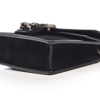 Gucci Suede Super Mini Dionysus Shoulder Bag Black 9 of 11