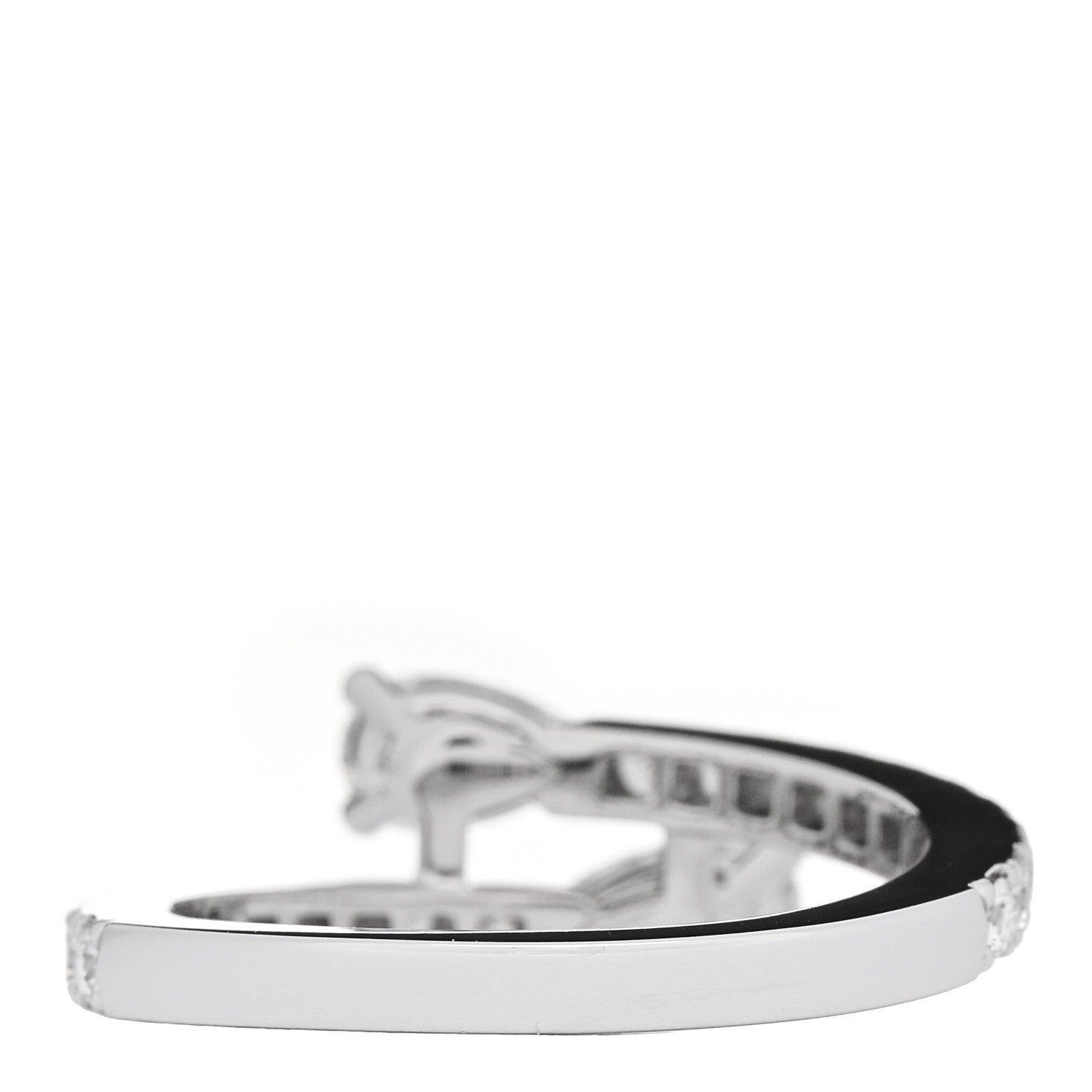 Graff 18K White Gold Diamond Duet Wraparound Ring 49 4.75 3 of 6