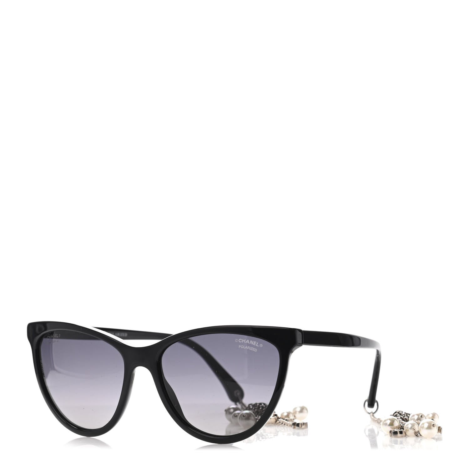 Chanel Acetate Fantasy Pearl Cat Eye Sunglasses 5341-H Black 1 of 4
