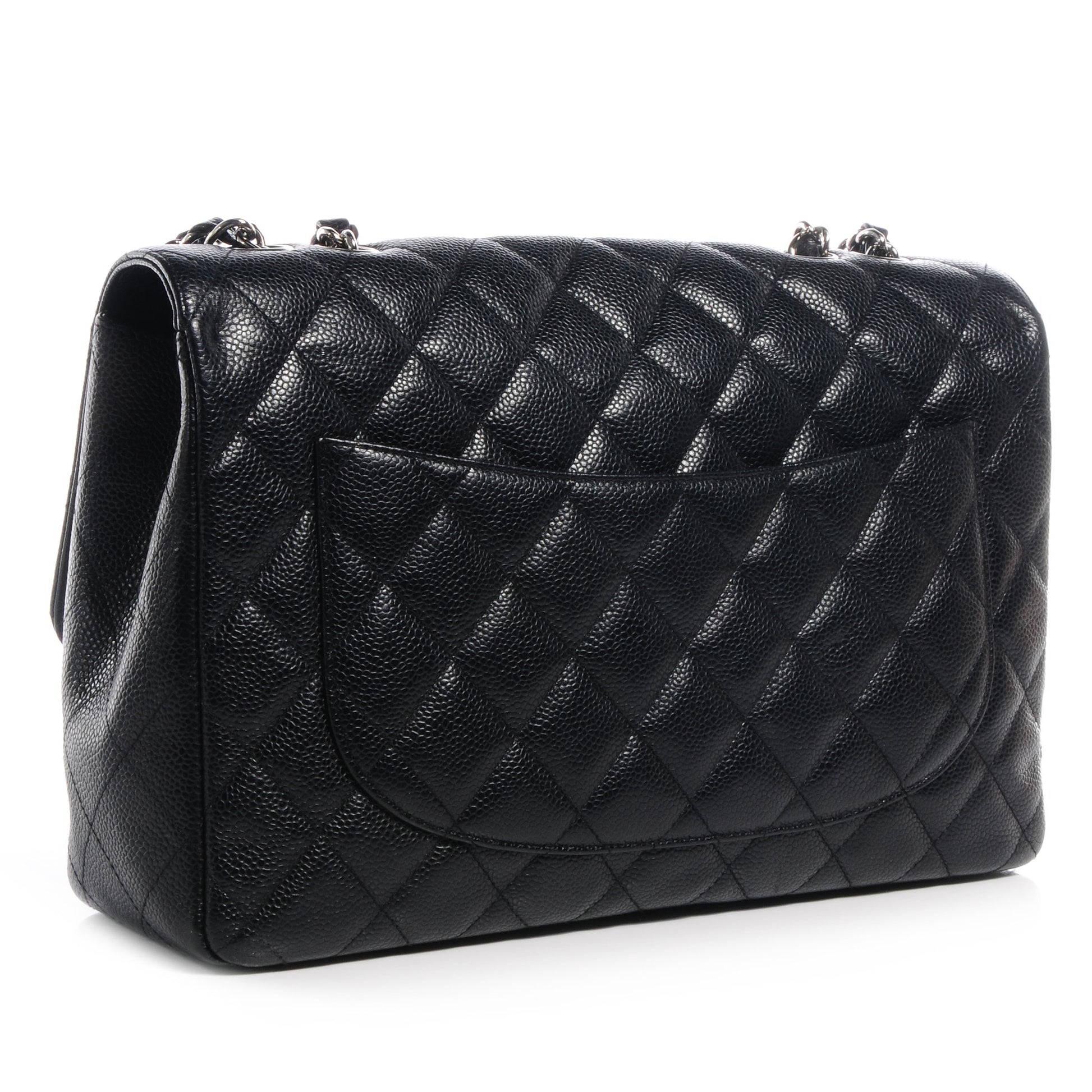 Chanel Caviar Jumbo Single Flap Black 3 of 7