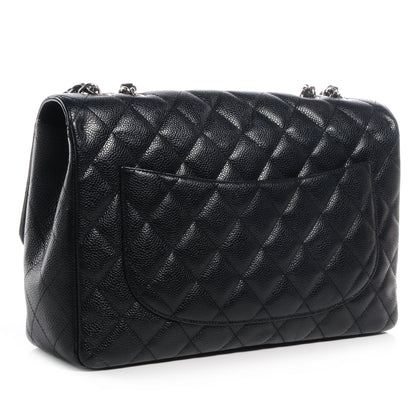 Chanel Caviar Jumbo Single Flap Black 3 of 7