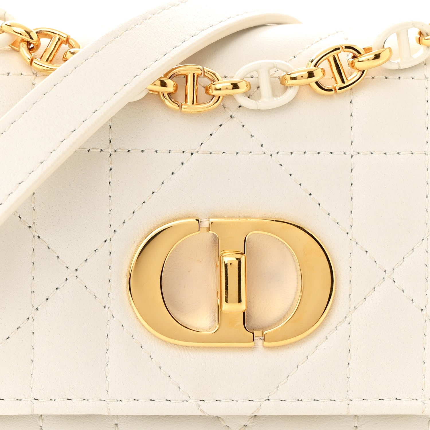 Christian Dior Lambskin Macrocannage Mini Miss Caro Bag Latte 9 of 15