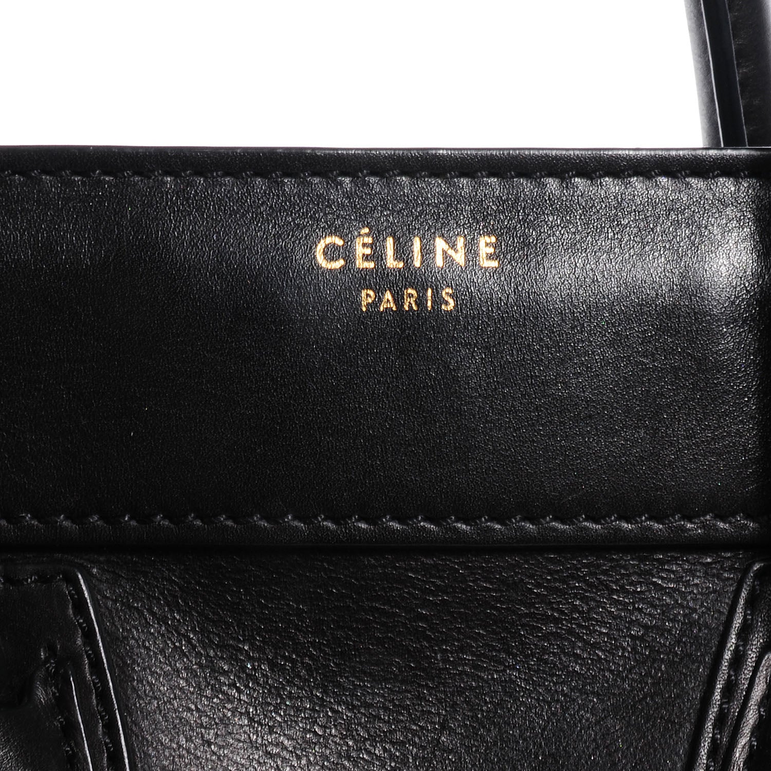 Celine Smooth Calfskin Mini Luggage Black 5 of 9