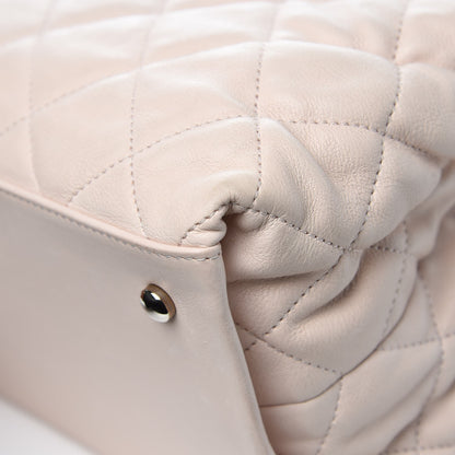 Chanel Lambskin Quilted Mini Chain Me Tote Light Beige 11 of 12