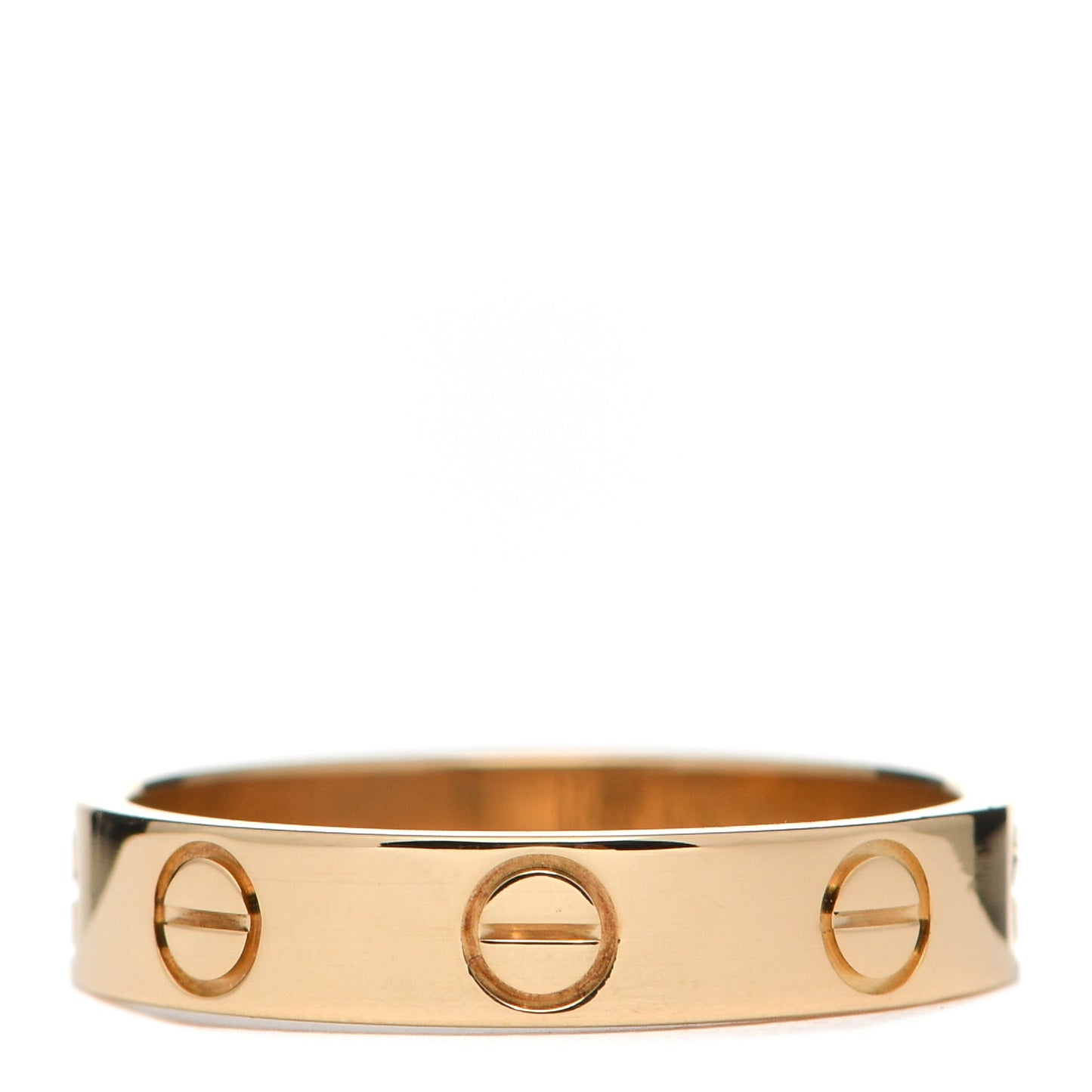18K Yellow Gold 3.5mm LOVE Wedding Band Ring 49 4.75