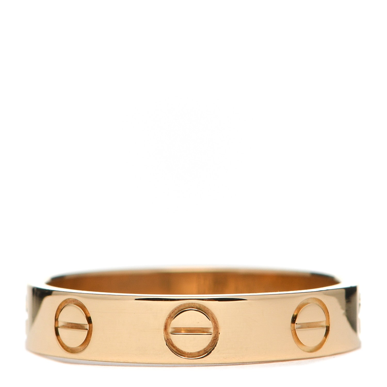 Cartier 18K Yellow Gold 3.5mm LOVE Wedding Band Ring 49 4.75 3 of 4