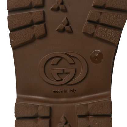 Gucci GG Supreme Monogram Granada Kid Mens Lug Sole Slide Sandals 9 Beige New Acero 6 of 8