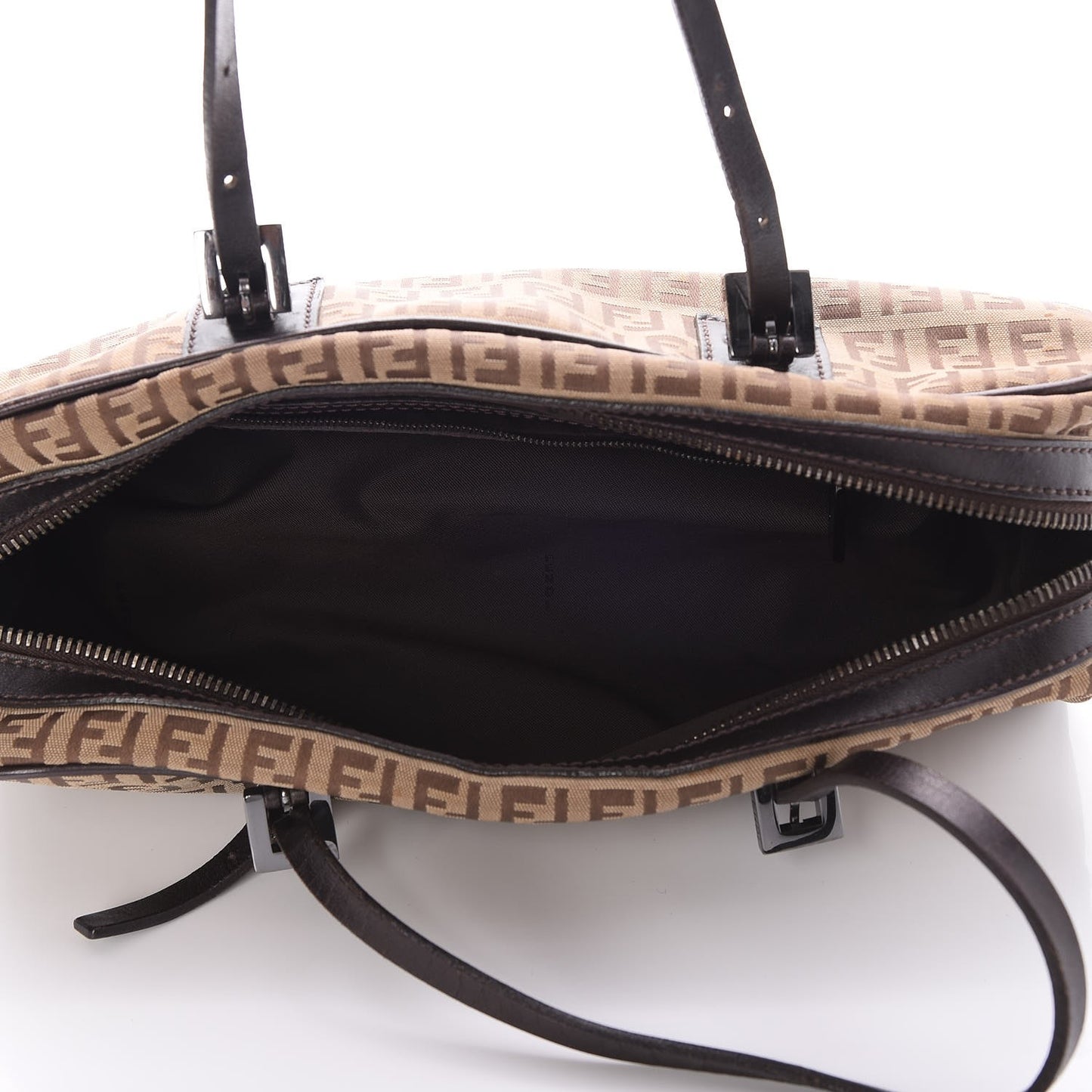 Zucchino Small Buckle Tote Bag Dark Tobacco