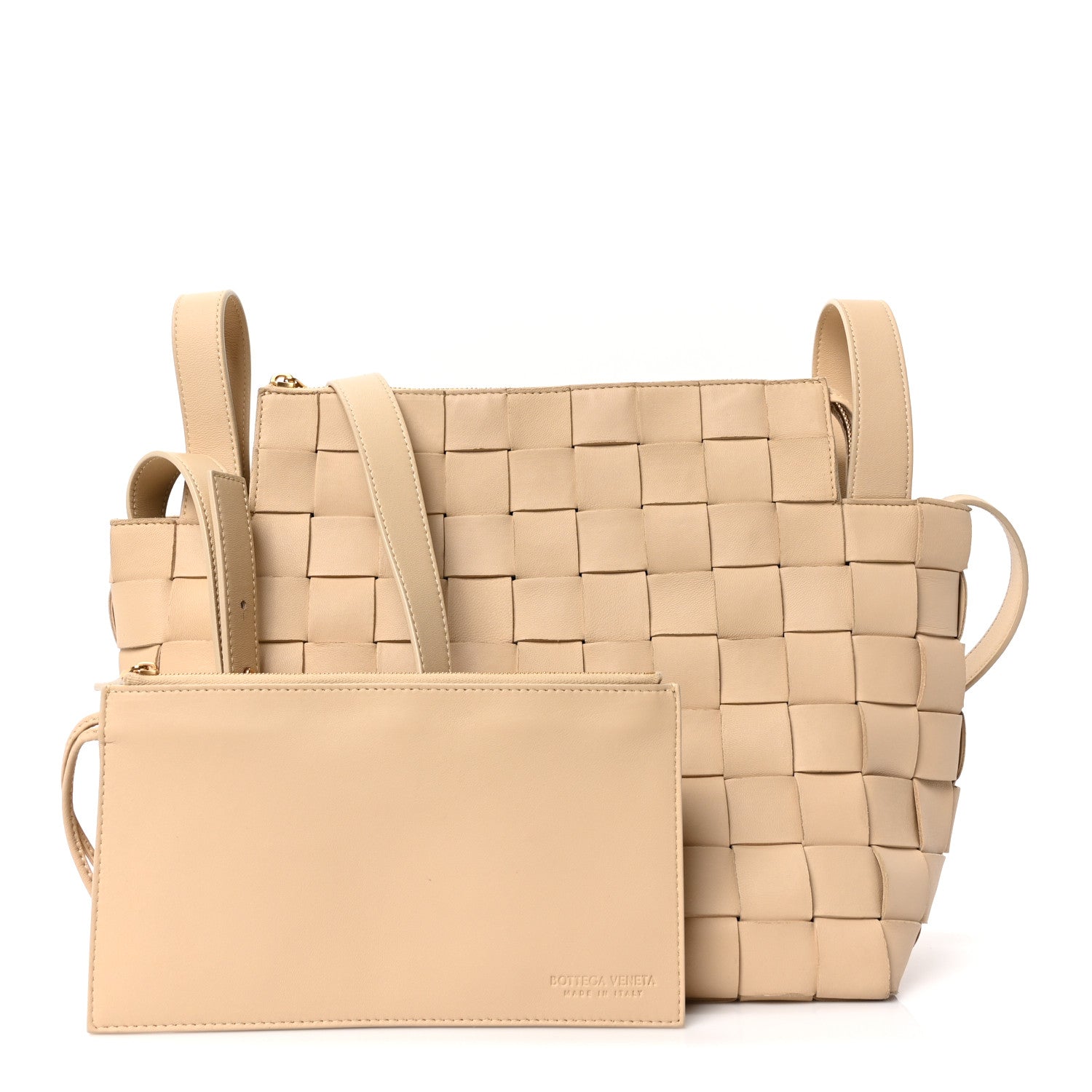 Bottega Veneta Lambskin Maxi Intrecciato Bowling Cassette Shoulder
