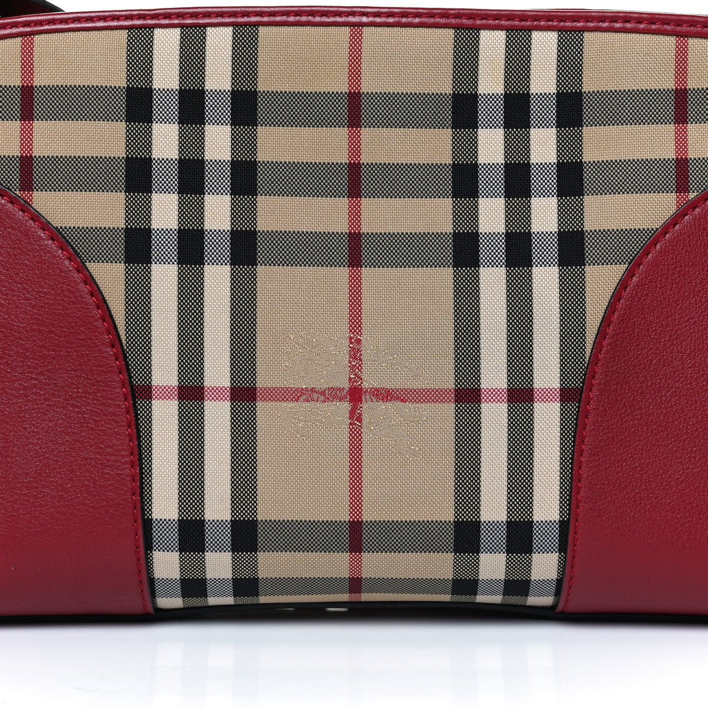 Haymarket Check Small Chichester Crossbody Clutch Red