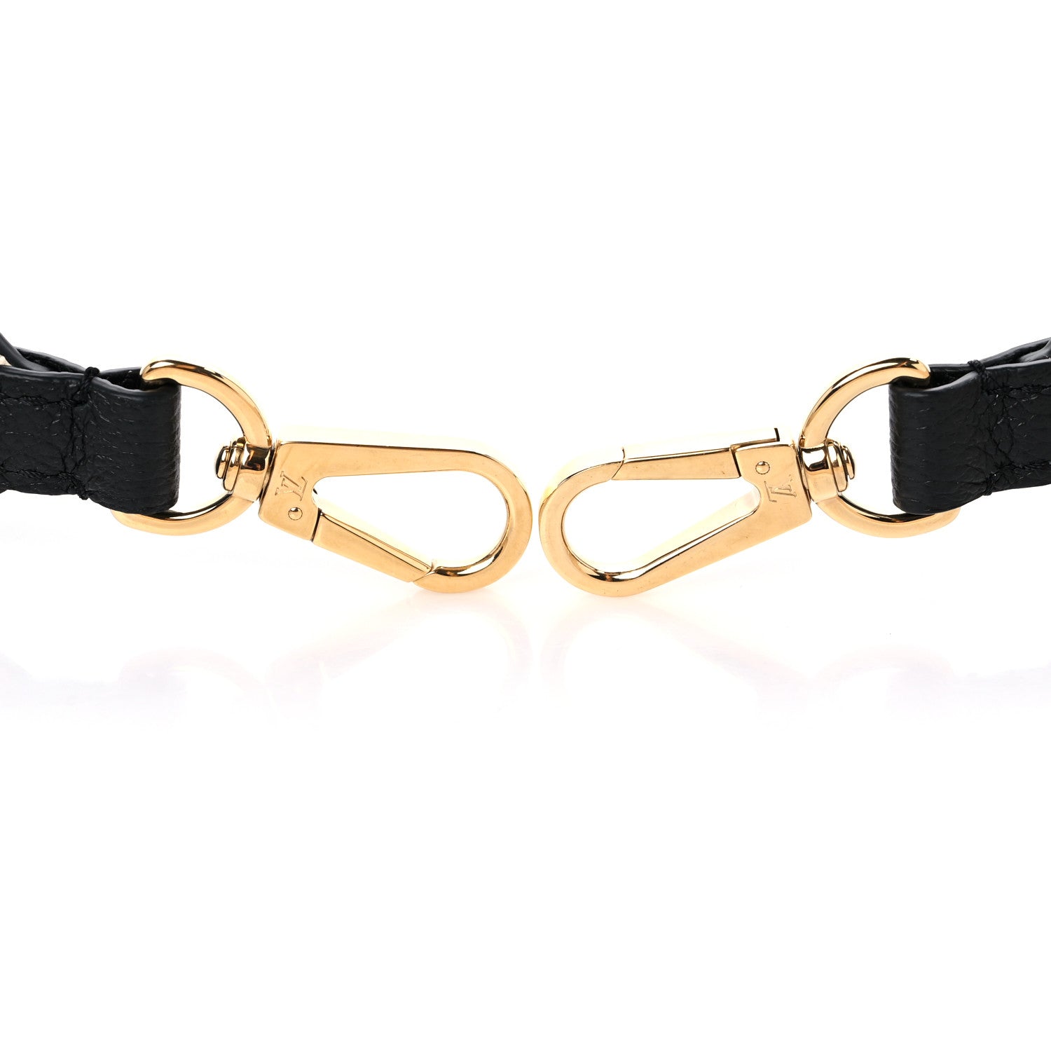 Louis Vuitton Empreinte Monogram Bandouliere Shoulder Strap Black Beige 5 of 6