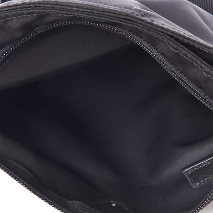 Prada Nylon Vela Flat Messenger Bag Black 4 of 8