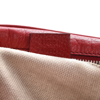 Gucci Pebbled Calfskin Small Soho Disco Bag Vibrant Red 7 of 18