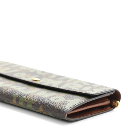 Louis Vuitton Monogram Graffiti Porte-Monnaie Wallet Kaki 9 of 9