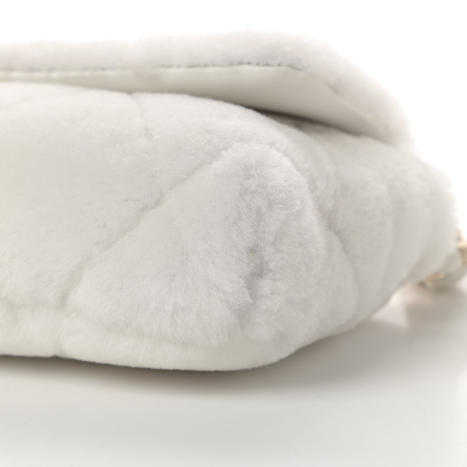 Chanel Shearling Lambskin Crystal Strass Flap White 10 of 12