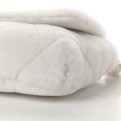 Chanel Shearling Lambskin Crystal Strass Flap White 10 of 12