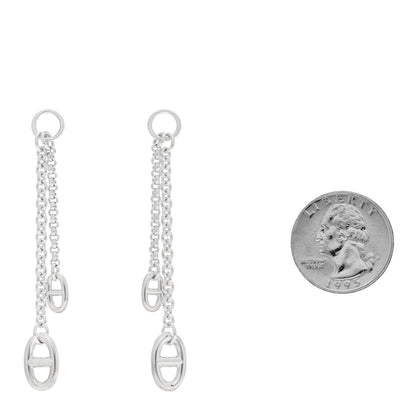 Hermes Sterling Silver PM Farandole Earrings 2 of 4