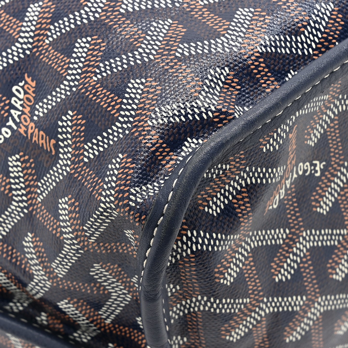 Goyardine Reversible Anjou PM Navy