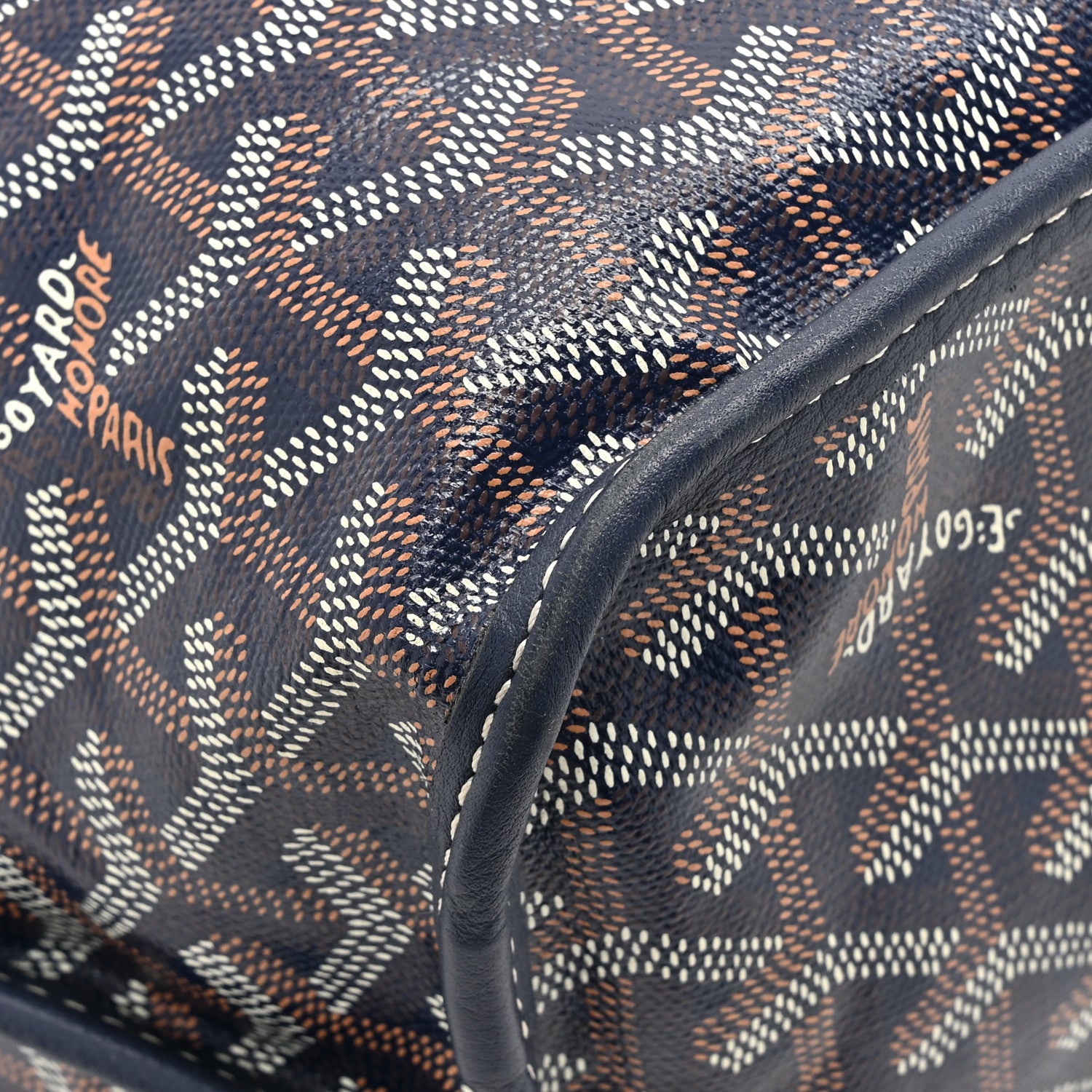Goyard Goyardine Reversible Anjou PM Navy 18 of 22