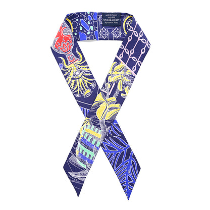 Hermes Silk La Danse Des Amazones Twilly Indigo Jaune Multicolor 1 of 6