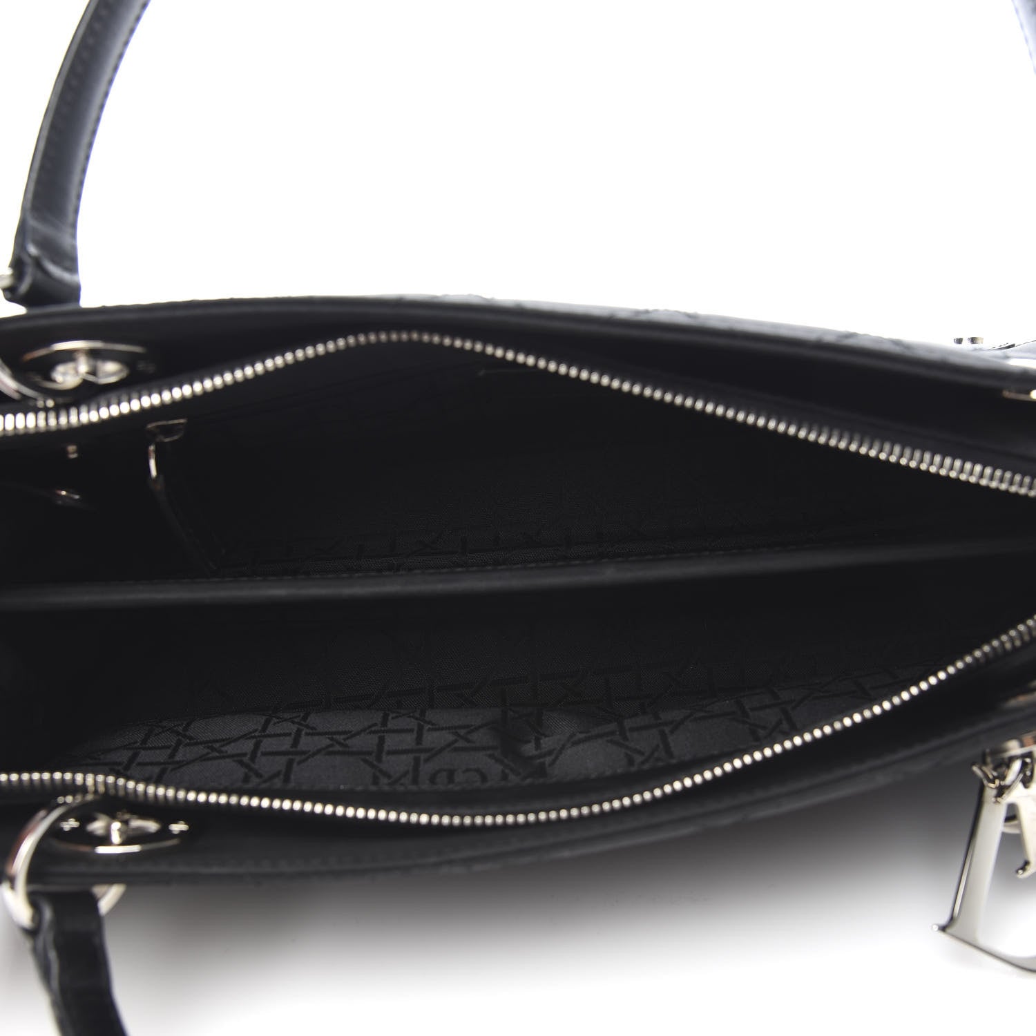 Christian Dior Nylon Cannage Stitched East West Lady Dior Black 5 of 10