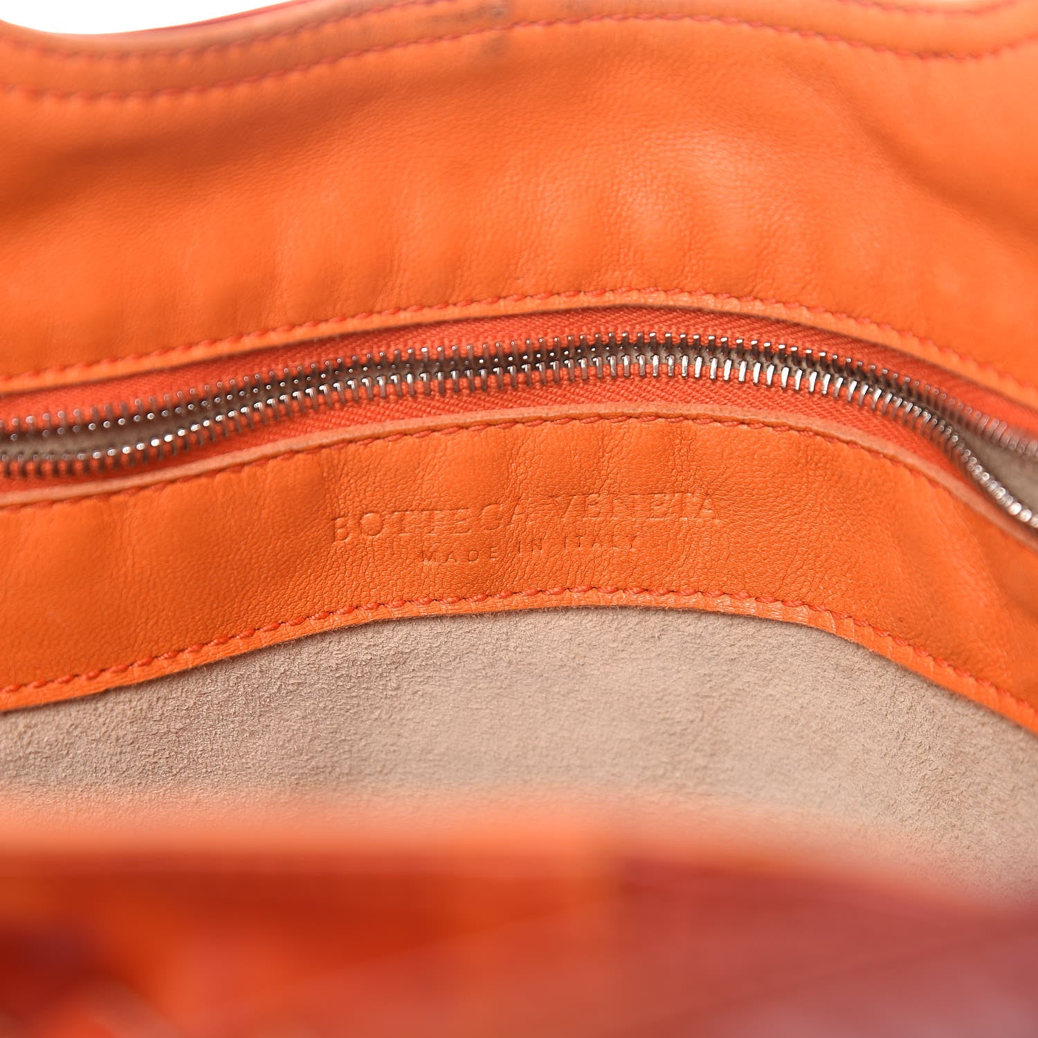 Bottega Veneta Patent Nappa Intrecciato Tote Orange 6 of 13