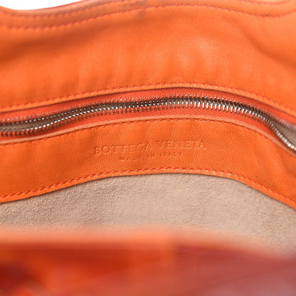 Bottega Veneta Patent Nappa Intrecciato Tote Orange 6 of 13