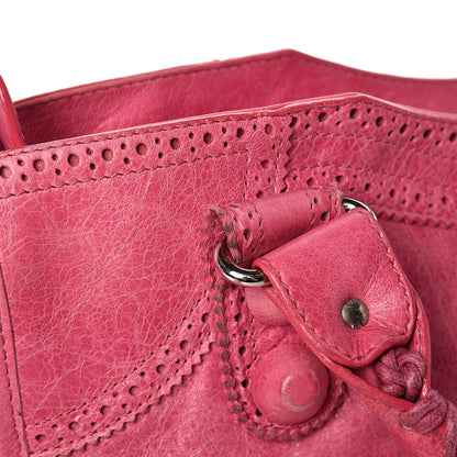 Balenciaga Agneau Giant Brogues Hardware City Sorbet 13 of 21