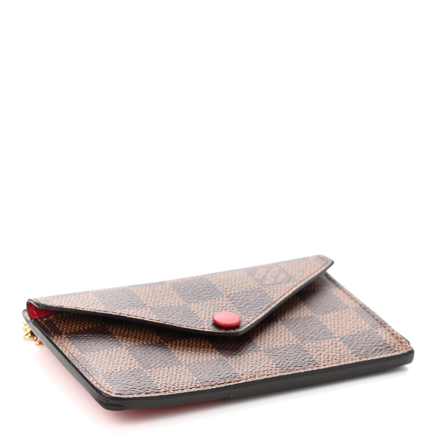 Louis Vuitton Damier Ebene Recto Verso Card Holder Red 4 of 7