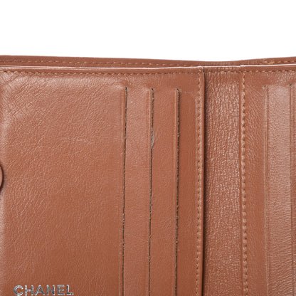 Chanel Caviar Quilted Compact French Flap Wallet Dark Beige 10 of 20