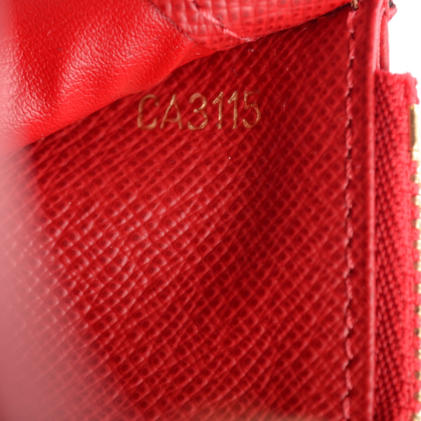 Damier Ebene Insolite Wallet Red