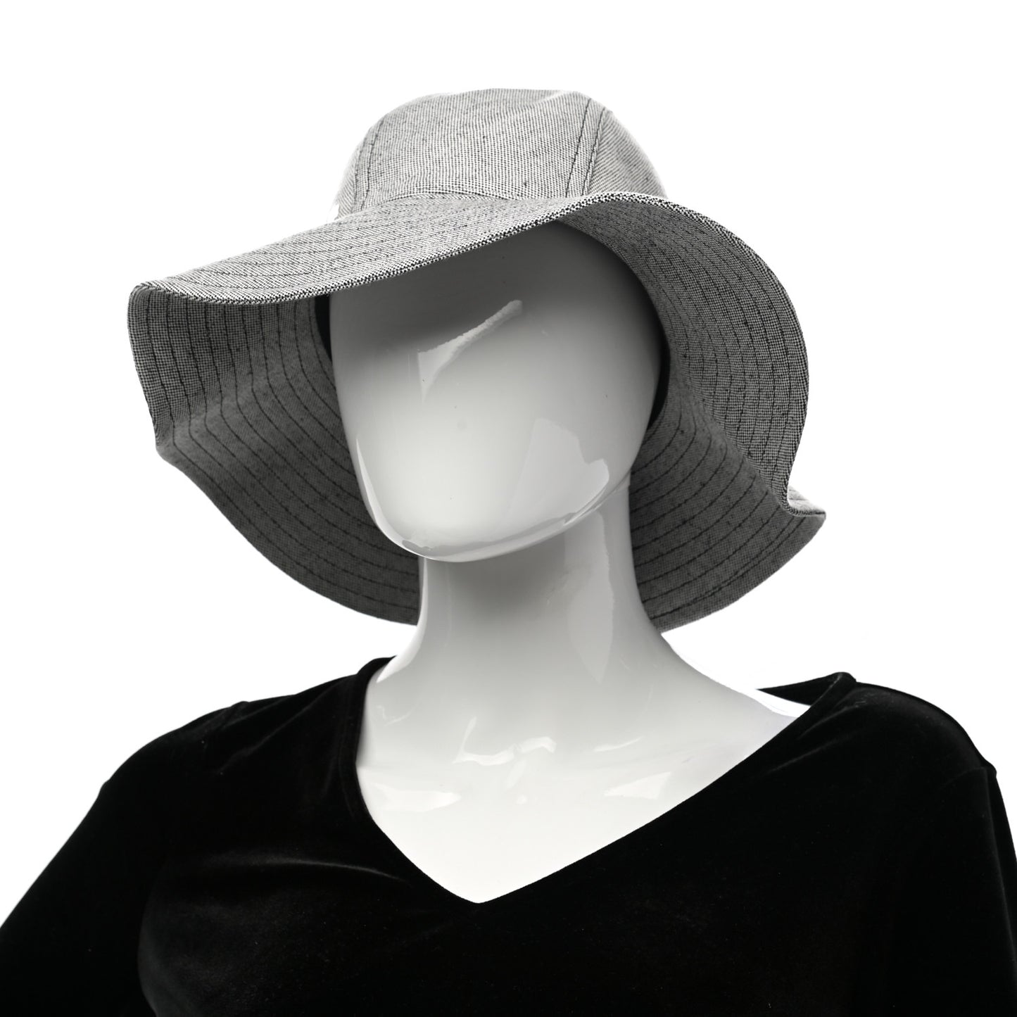 Linen Cotton Colette Bucket Hat 57 Black