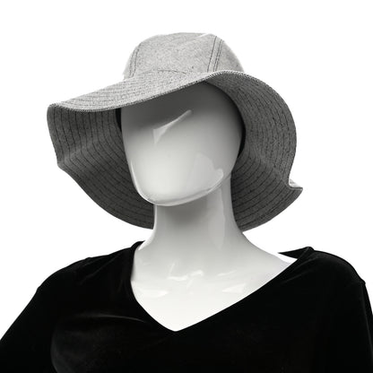 Hermes Linen Cotton Colette Bucket Hat 57 Black 2 of 8