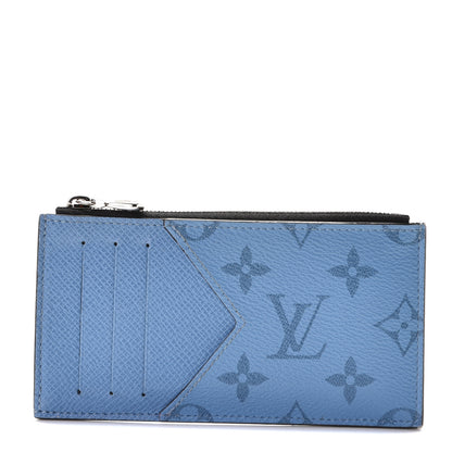 Louis Vuitton Taigarama Coin Card Holder Denim 1 of 8