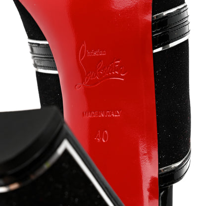 Christian Louboutin Specchio Patent Interior 85 Slide Sandals 40 Black 7 of 8
